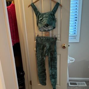 FP Movement by Free People Green Activewear Set